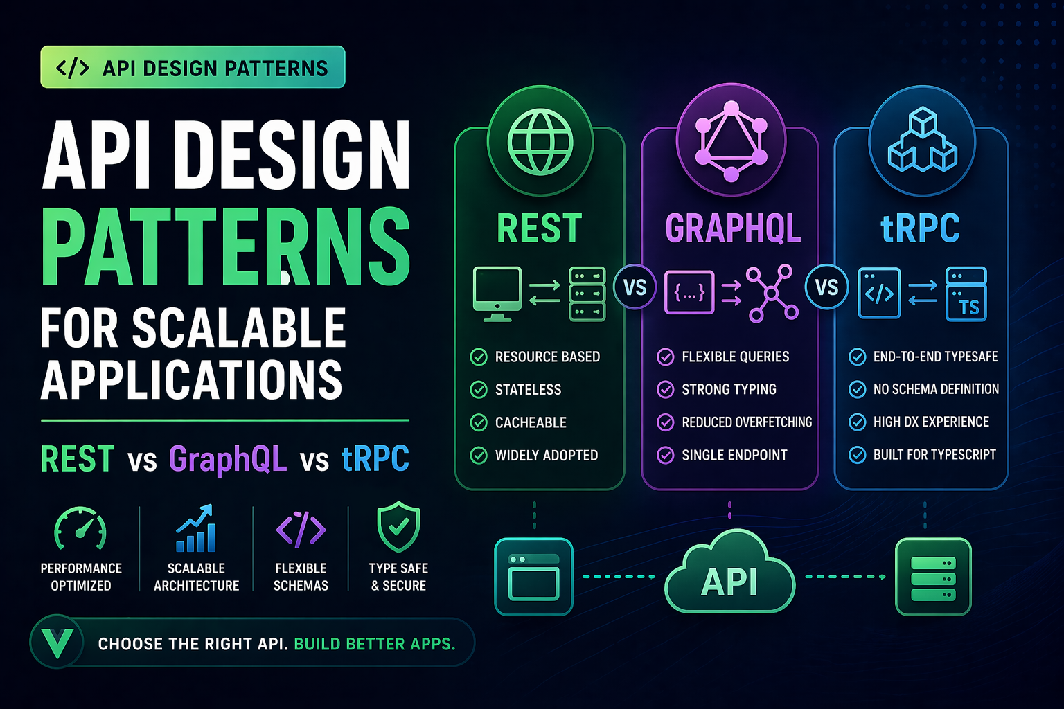 API Design Patterns for Scalable Applications (REST vs GraphQL vs tRPC ...